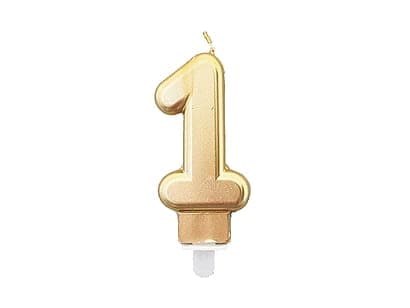 Lys nummer "1" Guld