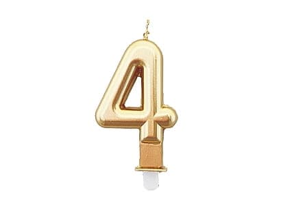 Lys nummer "4" Guld
