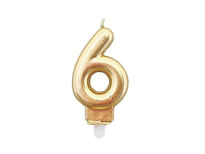 Lys nummer "6" Guld