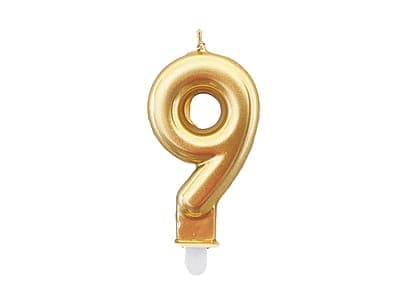 Lys nummer "9" Guld