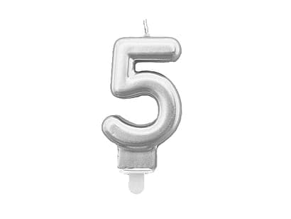 Lys nummer "5" Sølv