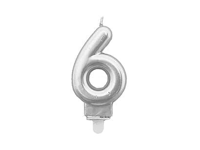 Lys nummer "6" Sølv