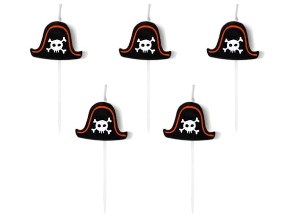 Fødselsdagslys PIRATER PIRATER 5 stk.