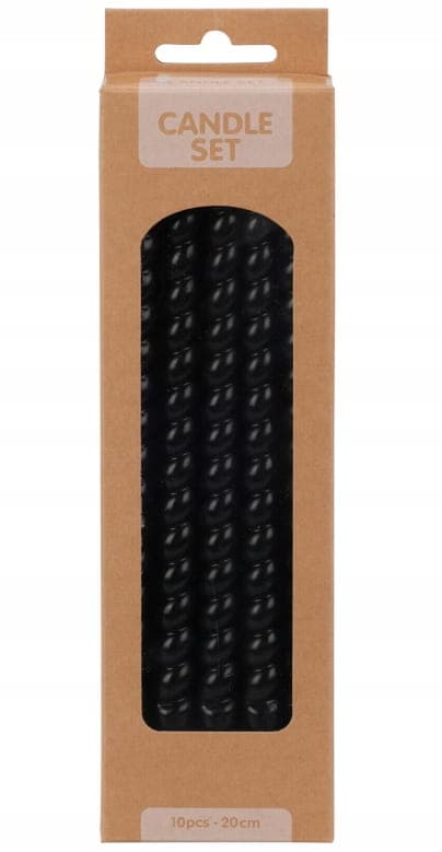 Set med 10 bordsljus, 20 cm tunna, skruvbara