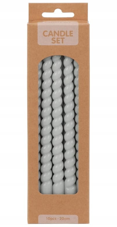 Set med 10 bordsljus, 20 cm tunna, skruvbara