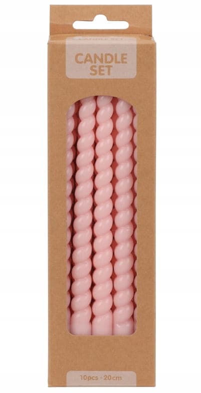 Set med 10 bordsljus, 20 cm tunna, skruvbara