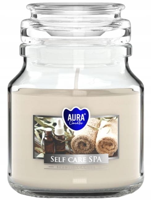 Tuoksukynttilä purkissa Self Care Spa 9,9 x 7 cm, paloaika jopa 28 tuntia