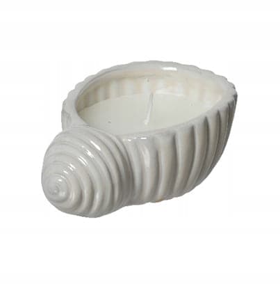 Citrondoftande ljus i porslinsskal 13,4x5 cm dekorativt vax