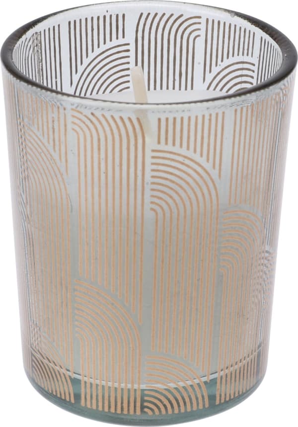 Sæt med 3 dekorative duftlys i glas