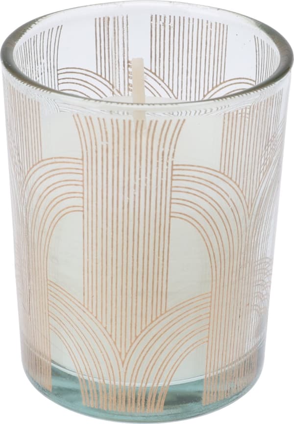 Sæt med 3 dekorative duftlys i glas