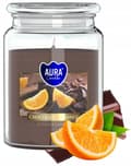 Miniatyrbild 1 av 2: Doftljus i burk Choklad - Apelsin 14x9,8cm upp till 100 timmars brinntid