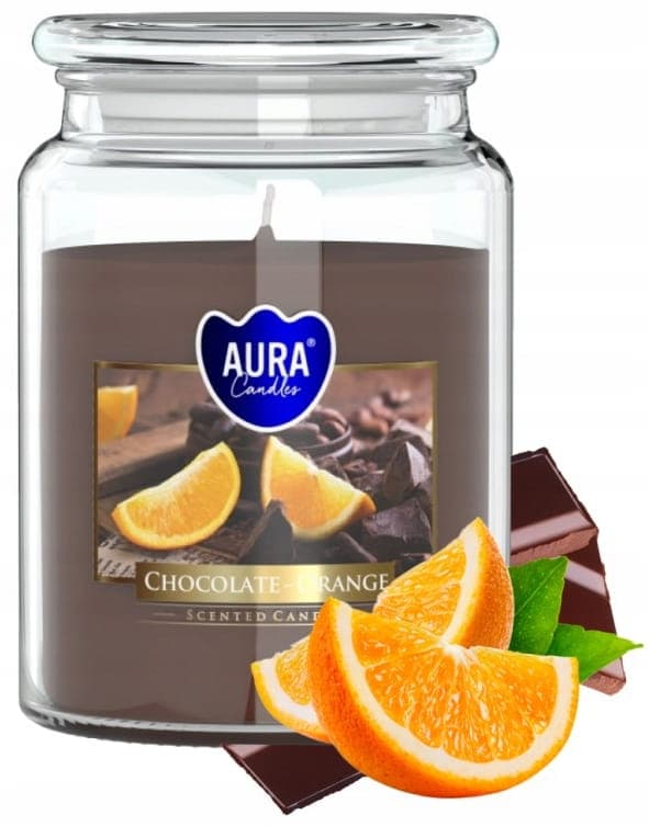 Doftljus i burk Choklad - Apelsin 14x9,8cm upp till 100 timmars brinntid