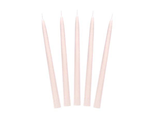 Mat spidslys, nude, 24 cm (1 pakke / 10 stk.)