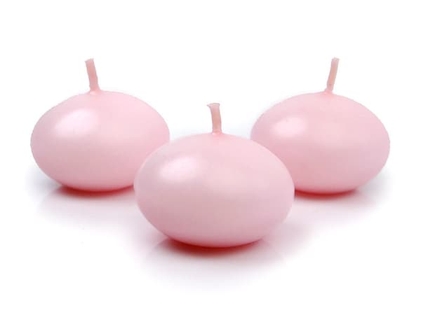Kelluva kynttilä, matta, pinkki, 4 cm (1 pakkaus / 50 kpl)