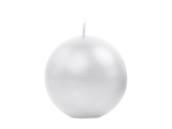 Metallisk ljuskula, pärla, 6 cm (1 förpackning / 10 st.)