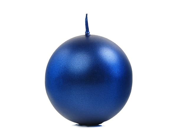 Metallisk ljuskula, granat, 6 cm (1 förpackning / 10 st.)