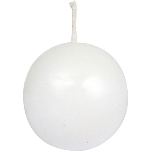 Vit Bougie Boll 5 cm