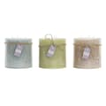 Miniatyrbillede 1 af 3: Stearinlys DKD Home Decor Vanilje Voks Basis (12 x 12 x 12 cm) (3 enheder)