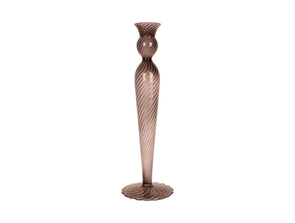 Swirl Ljusstake 26,5 cm Brun