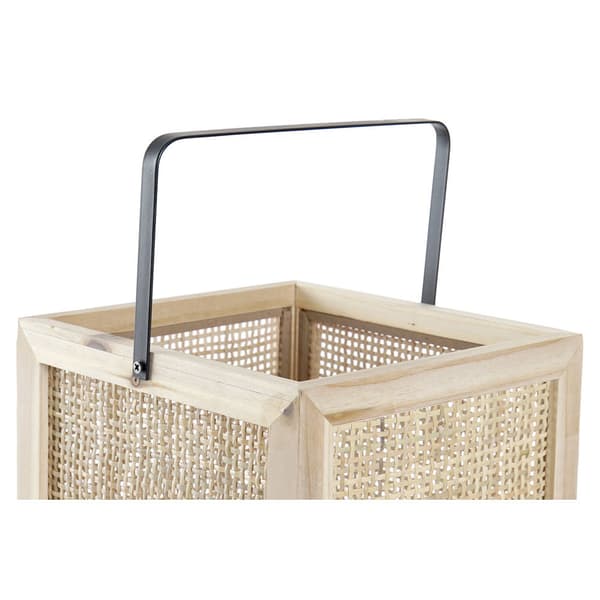 Laantarn DKD Home Decor LD-181413 20,5 x 21,3 x 61 cm Natur Sort