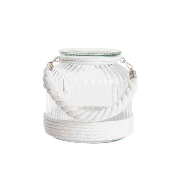Kandelaber DKD Home Decor Glas Järn (18 x 18 cm)