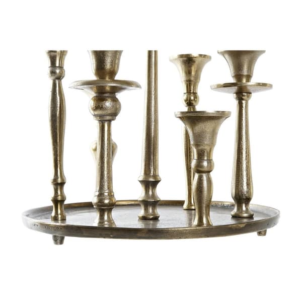 Kandelabre DKD Home Decor 29 x 29 x 30 cm Aluminium Moderne (2 enheter)