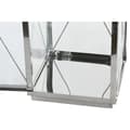 Miniatyrbild 3 av 3: Gatlykta DKD Home Decor Glas Svart Stål 18 x 18 x 43 cm Modern Kromad