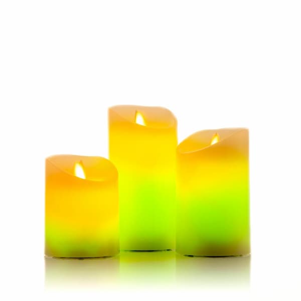 Flerfarget Flamme-Effekt LED-Lys Med Fjernkontroll Lendles InnovaGoods 3 enheter