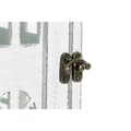 Miniatyrbilde 3 av 5: Lyhty DKD Home Decor Aldret overflate Hvit Grå Tre Krystall 19 x 19 x 42 cm