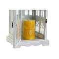Miniatyrbilde 5 av 5: Lyhty DKD Home Decor Aldret overflate Hvit Grå Tre Krystall 19 x 19 x 42 cm