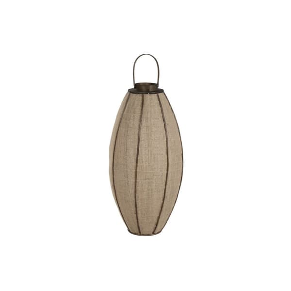 Lyseholder Home ESPRIT Natur Jute Bambus 40 x 40 x 80 cm
