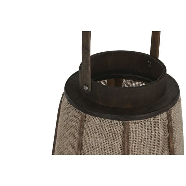 Ljusstakar Home ESPRIT Naturell Jute Bambu 30,5 x 30,5 x 56,5 cm