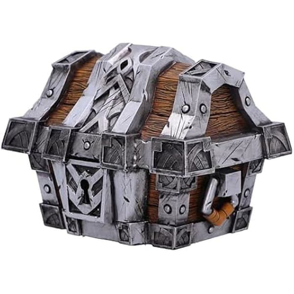 Skattkista - NEMESIS NOW - World of Warcraft - Resin - 10,5 cm - Silver/brun