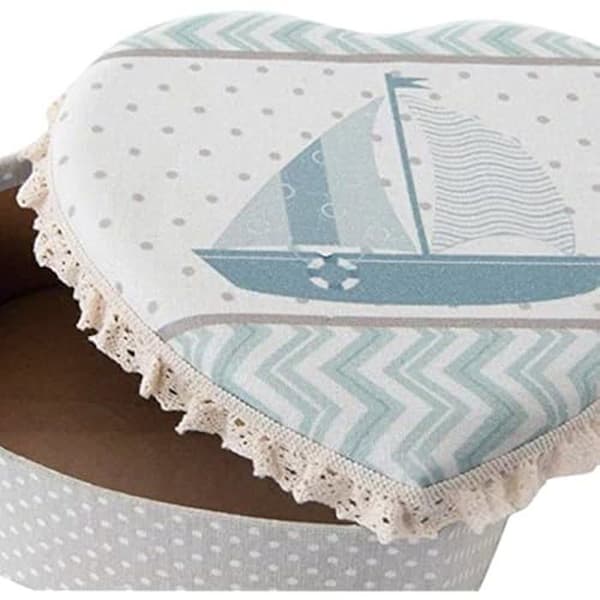 Garde-Joias - DEKODONIA - Set om 2 - Polyester - Mått 14,5x6x14,5 cm och 19x10x7 cm - Flerfärgad