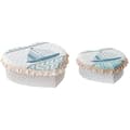 Miniatyrbild 1 av 2: Garde-Joias - DEKODONIA - Set om 2 - Polyester - Mått 14,5x6x14,5 cm och 19x10x7 cm - Flerfärgad