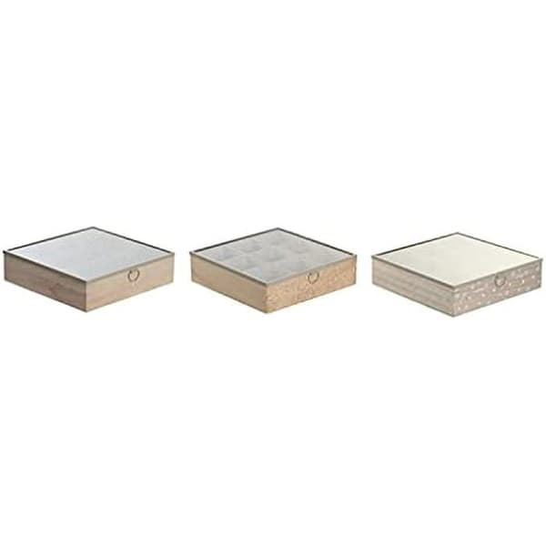 Infusionslåda - DKD Home Decor - Estándar - MDF trä - Glas - Mått 24x24x6,5 cm