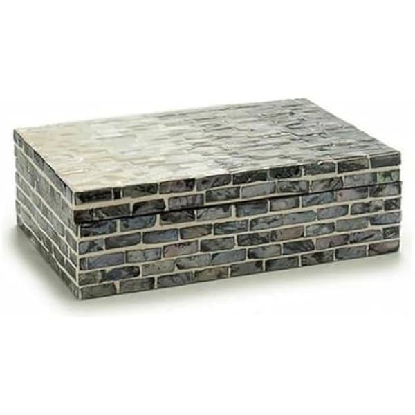 Dekorativ ask - PRESENTDEKOR - Flerfärgad - 32 x 27 x 17 cm - Dekorativa föremål - Blandat