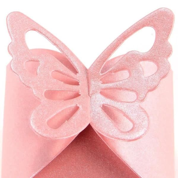 Godisask - Ej specificerat - 4802 - 50st - Rosa - Papper - Romantiskt