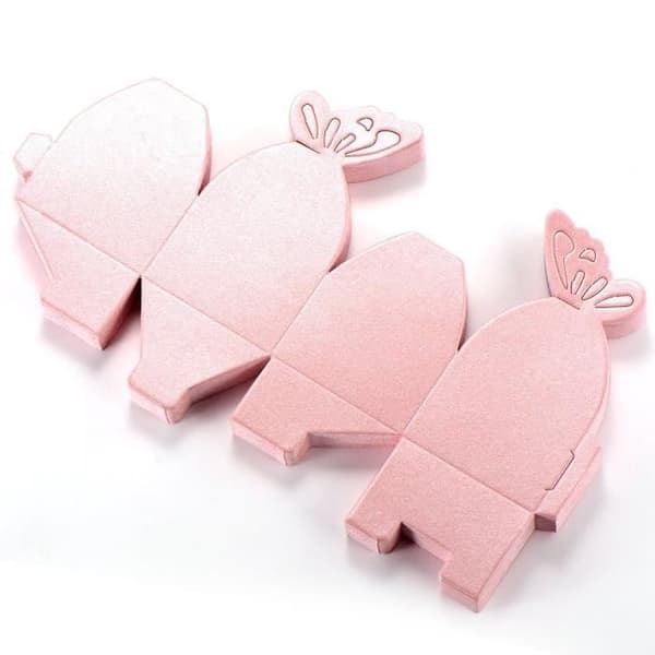 Godisask - Ej specificerat - 4802 - 50st - Rosa - Papper - Romantiskt