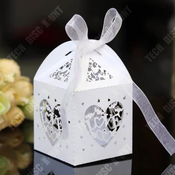 TD® 50 stycken LOVE Favor Box Alla hjärtans dag Bröllop Tillbehör presentskelett Bröllop Bröllop Favor Box