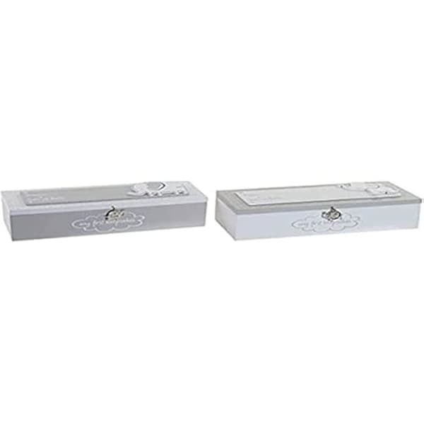 Dekorativa lådor - HEMDEKOR - Set om 2 - MDF-trä - Flera färger - 24 x 8 x 6 cm