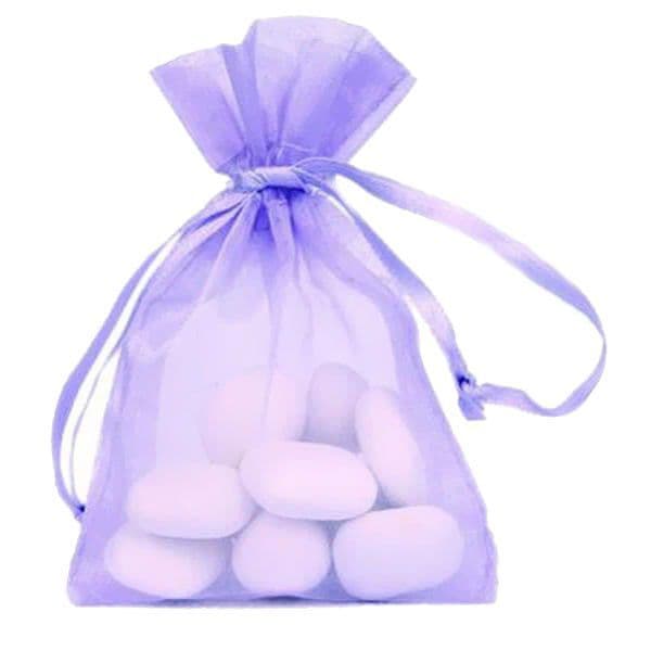 Sachet organdi - PARME - 7,5 x 10 cm - Organza - Lila - Mixte