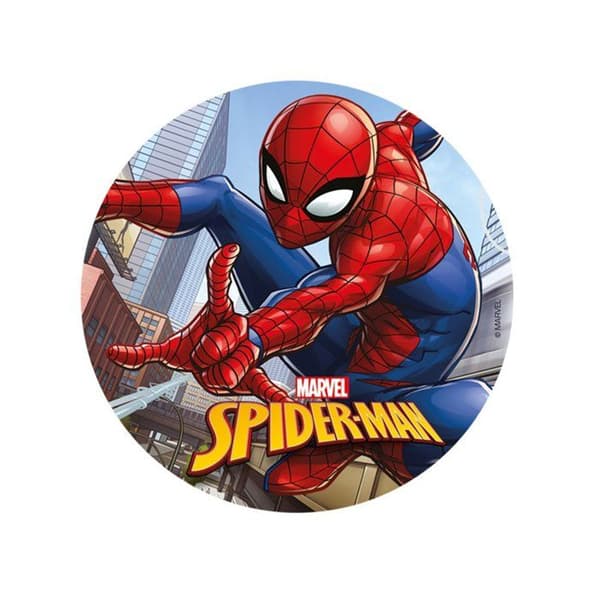 Disque azyme Spiderman 20 cm - Flerfärgad