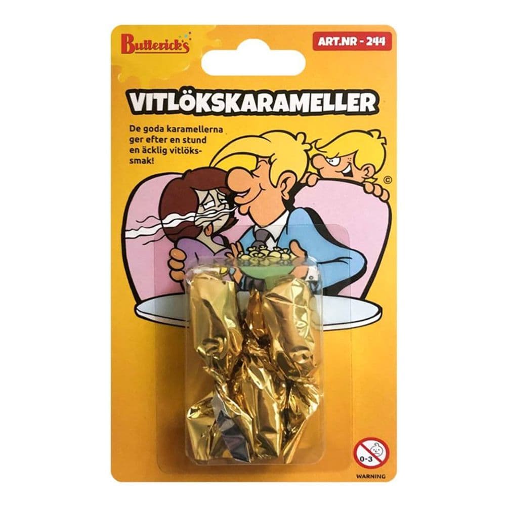 Vitlökskarameller (Hvitløkskarameller)