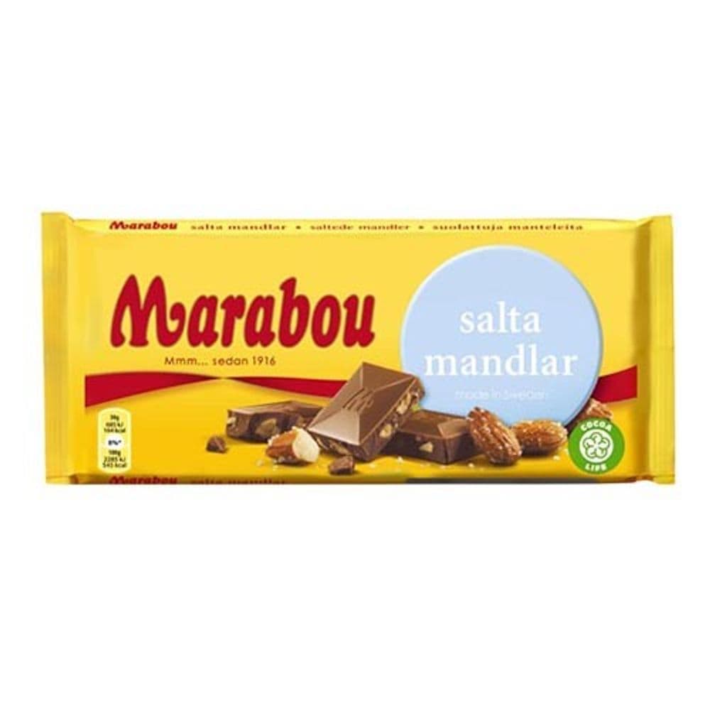 Marabou Salta Mandlar Sjokolade