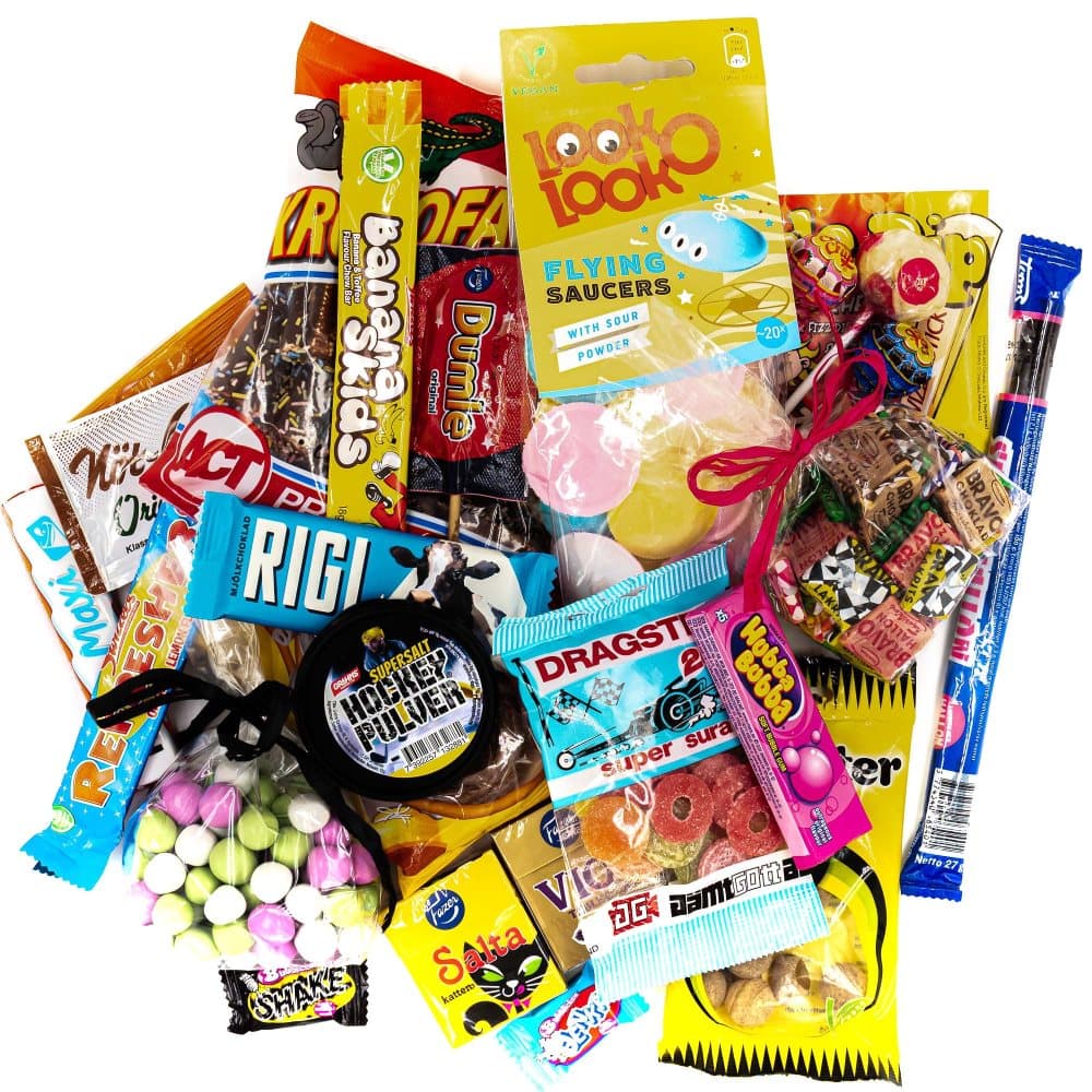 Presentbox Godis Retro