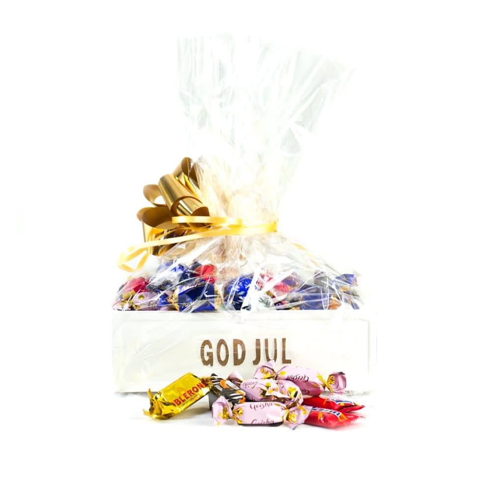 Godislåda i trä god jul