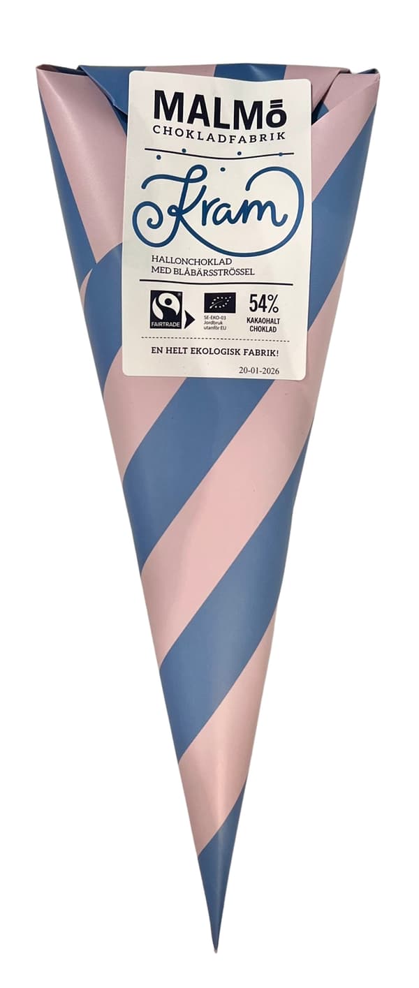 Chokladstrut Kram Hallon/Blåbär 90g