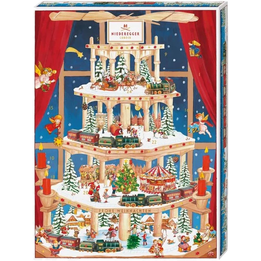 Marsipankalender / adventskalender pyramidkalender 2023 Niederegger