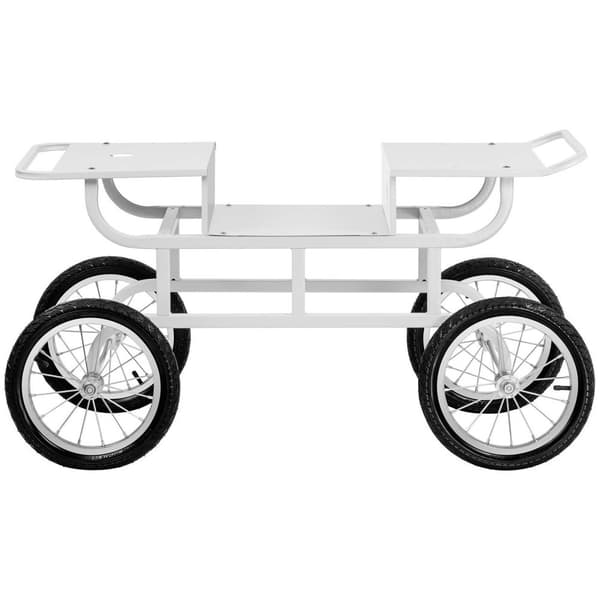 Royal Catering Vagn för sockervaddsmaskin – 4 hjul – vit